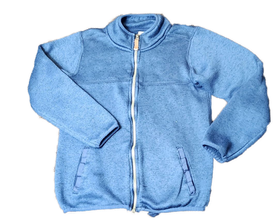 GIRLS DARK BLUE ZIP UP JACKET SZ. 10