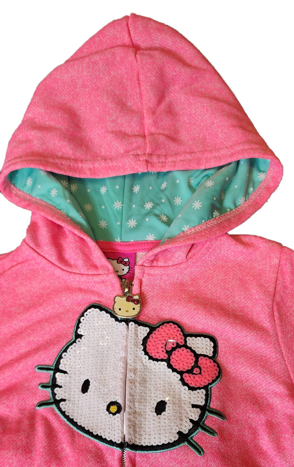 GIRLS HELLO KITTY 6X PINK HOODIE OUTFIT