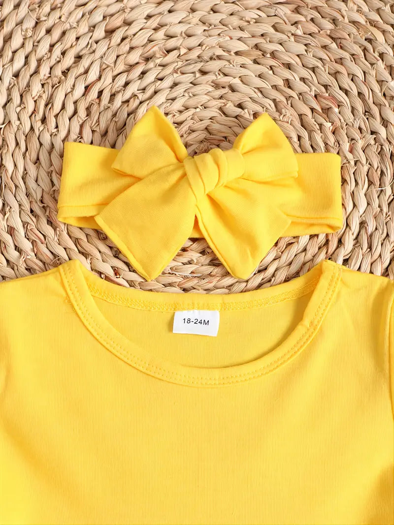 Girls&#39; 2-3 Yrs. Sunflower Stylish Outfit