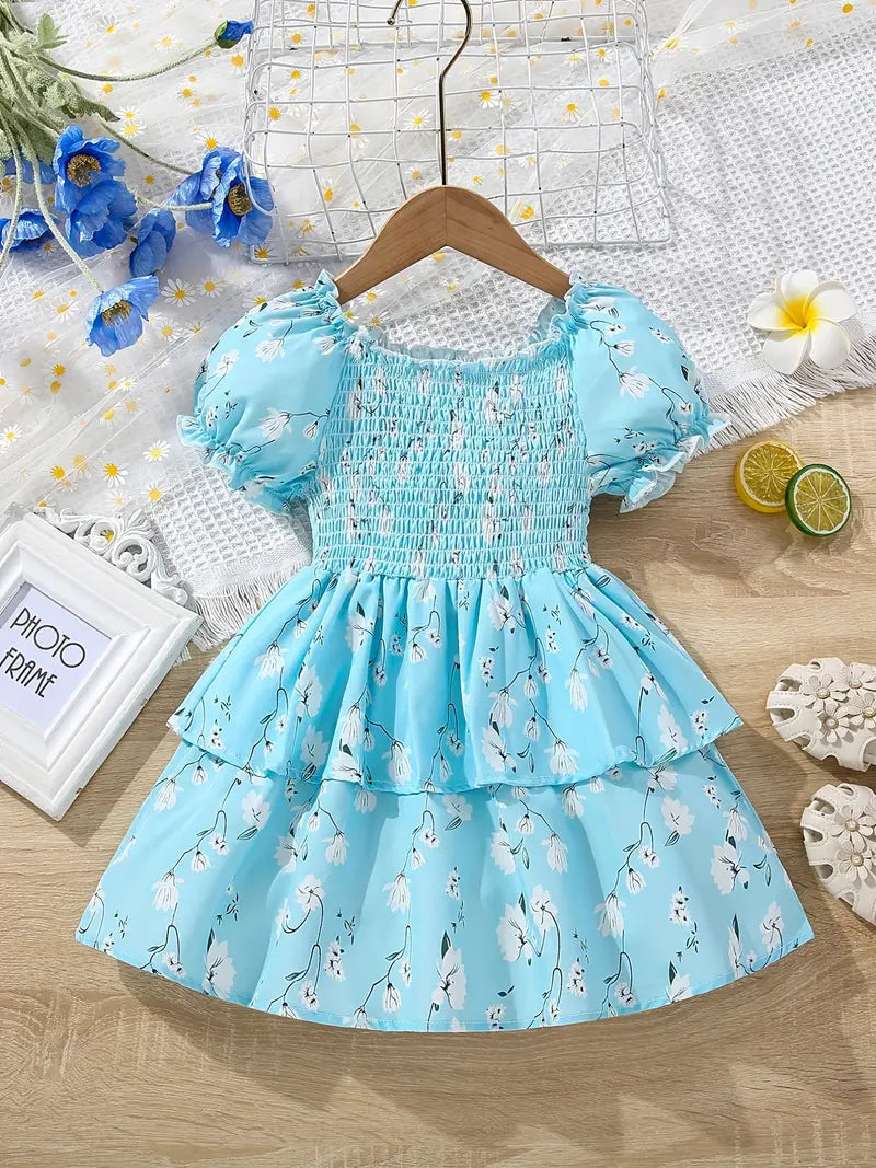 TODDLER GIRLS 1 Year to 24 MOS Cute FLORAL PRINT DRESS