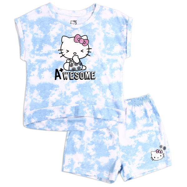 HELLO KITTY GIRLS SHORTS OUTFIT.