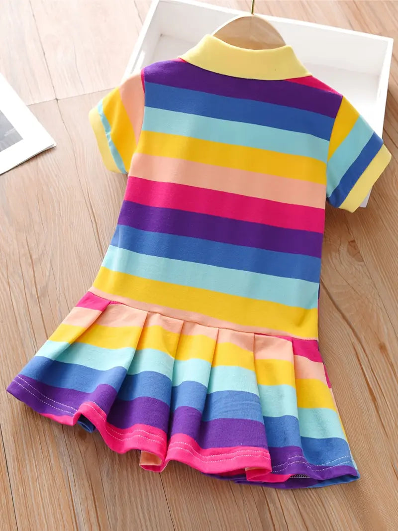 Girl’s Short Sleeve Polo Dress Sz.7/8