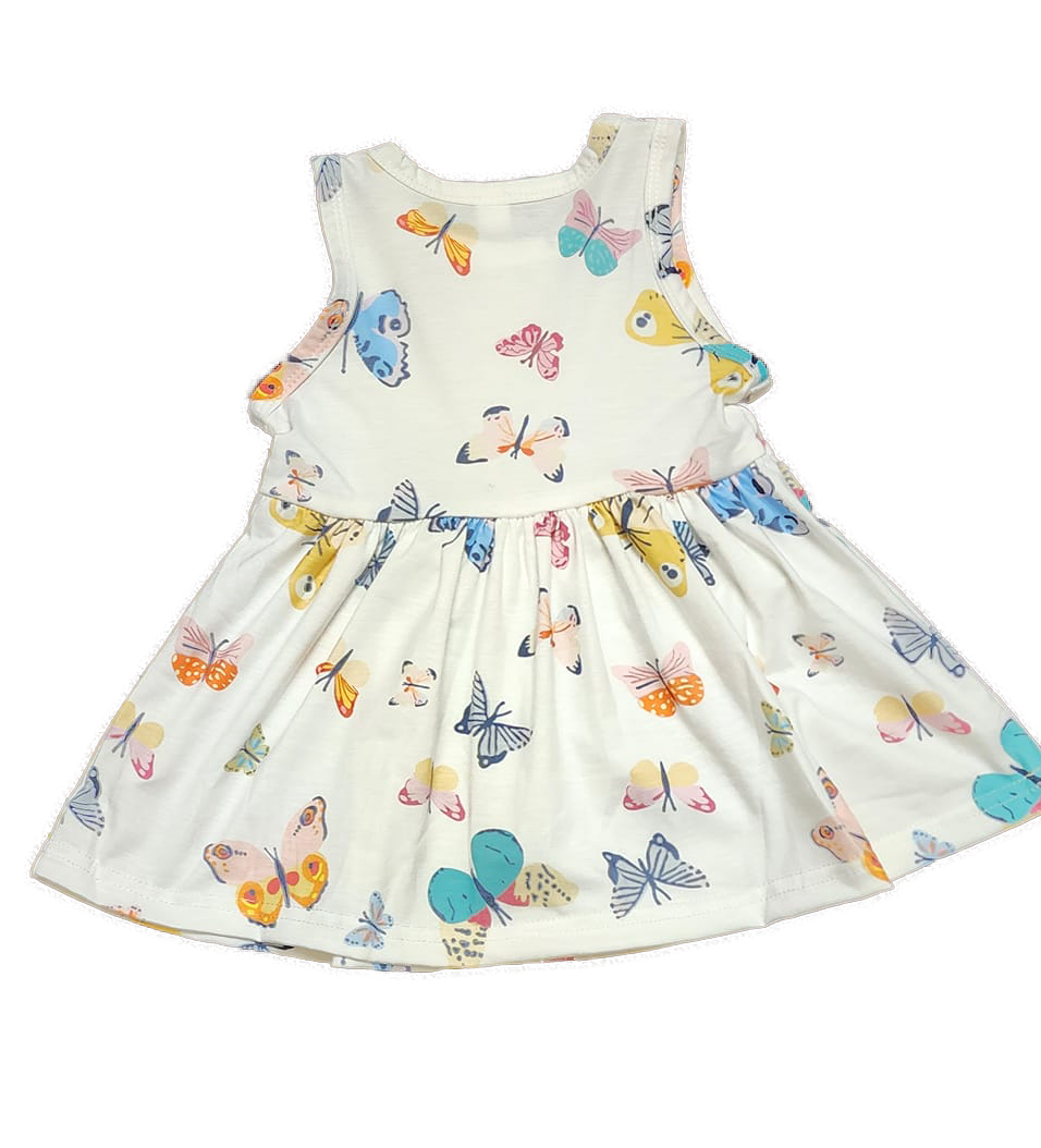 Baby Girls 6/9 Months Cute Butterfly Graphic Dress