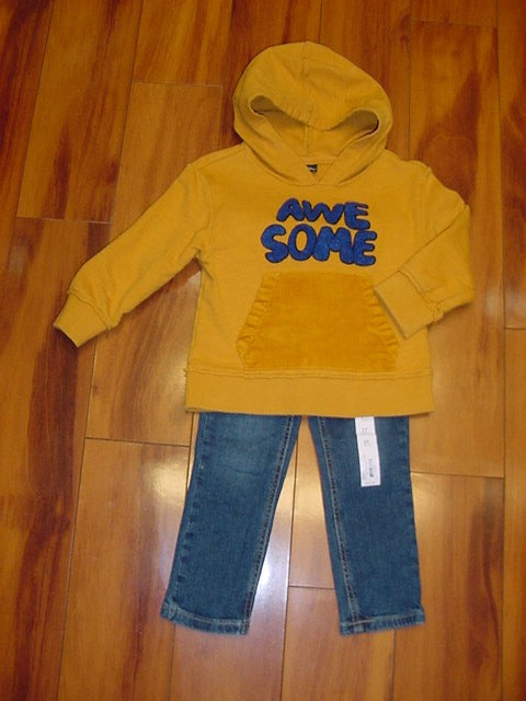 Art Class Size 3T Girl&#39;s hoodie jeans outfit.