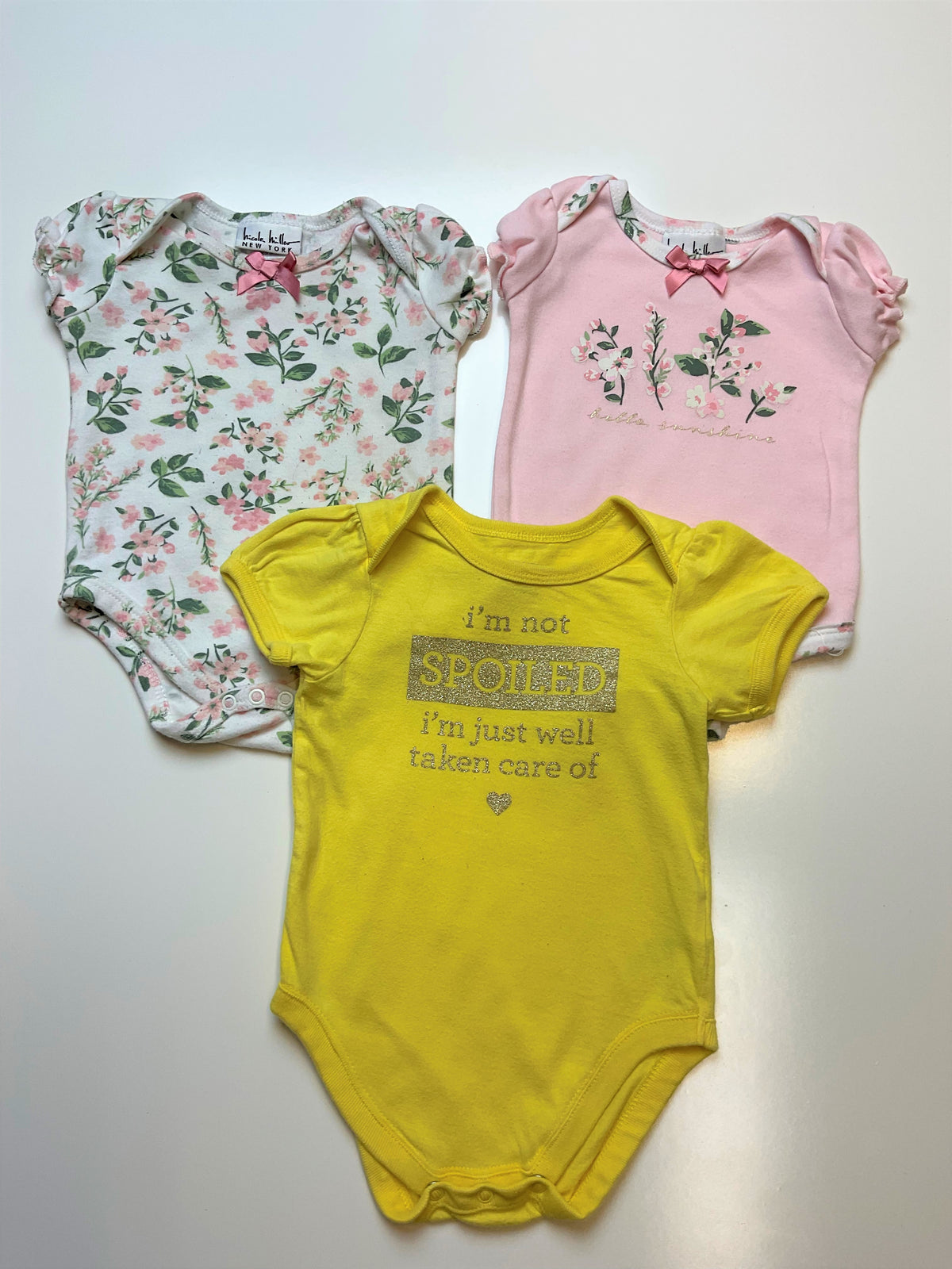 Baby Girl 3-6 Months Bundle Onesies