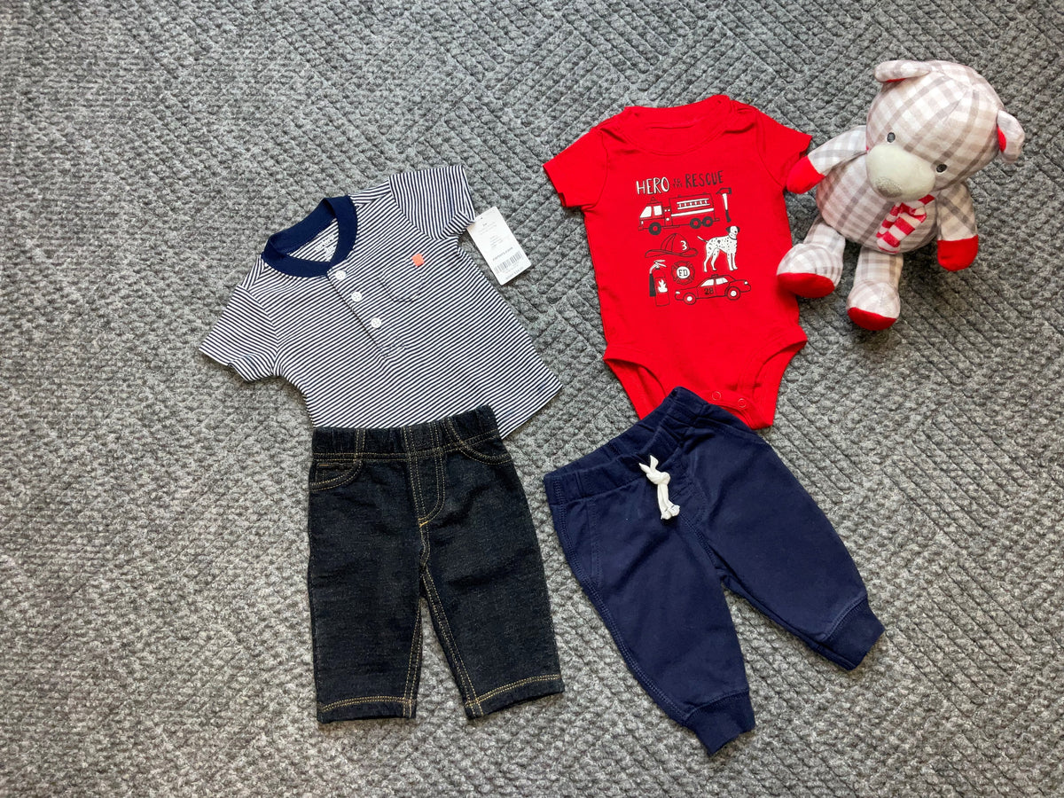 Carter&#39;s Three Months  Baby Boy BUNDLE.