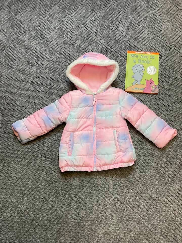 Little Me Pink Coat w Hood Girls 3T