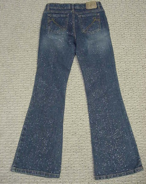 Girl&#39;s Glitter Jeans The Children&#39;s Place. Sizes 10 OR 12.