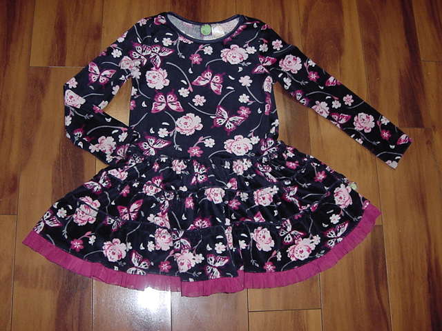 Dollie and Me Size 6 Girls Colorful Butterfly Dress