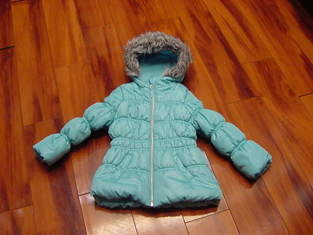 Protection System Blue Coat with Hood - 3 Year old Girl