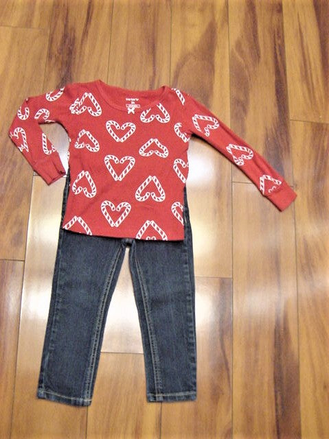 Carter&#39;s 2T Girl&#39;s Two Piece Jeans Outfit