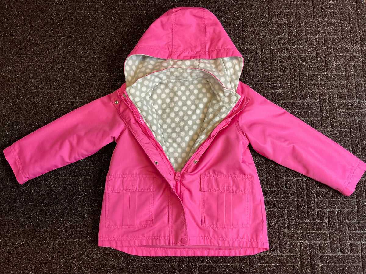 Girl&#39;s Osh Kosh Pink Winter Coat Sz 6X.