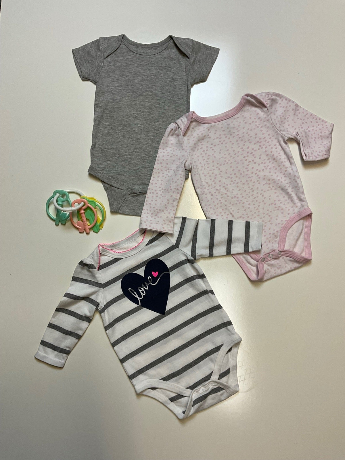 Circo three Girl Onesie bundle. 3-6 Months..