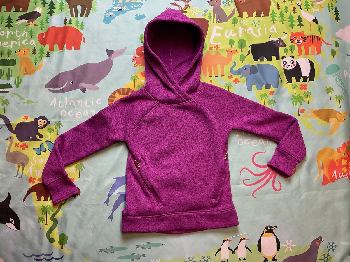 Old Navy Purple Hoodie Sweater Girls 5T.