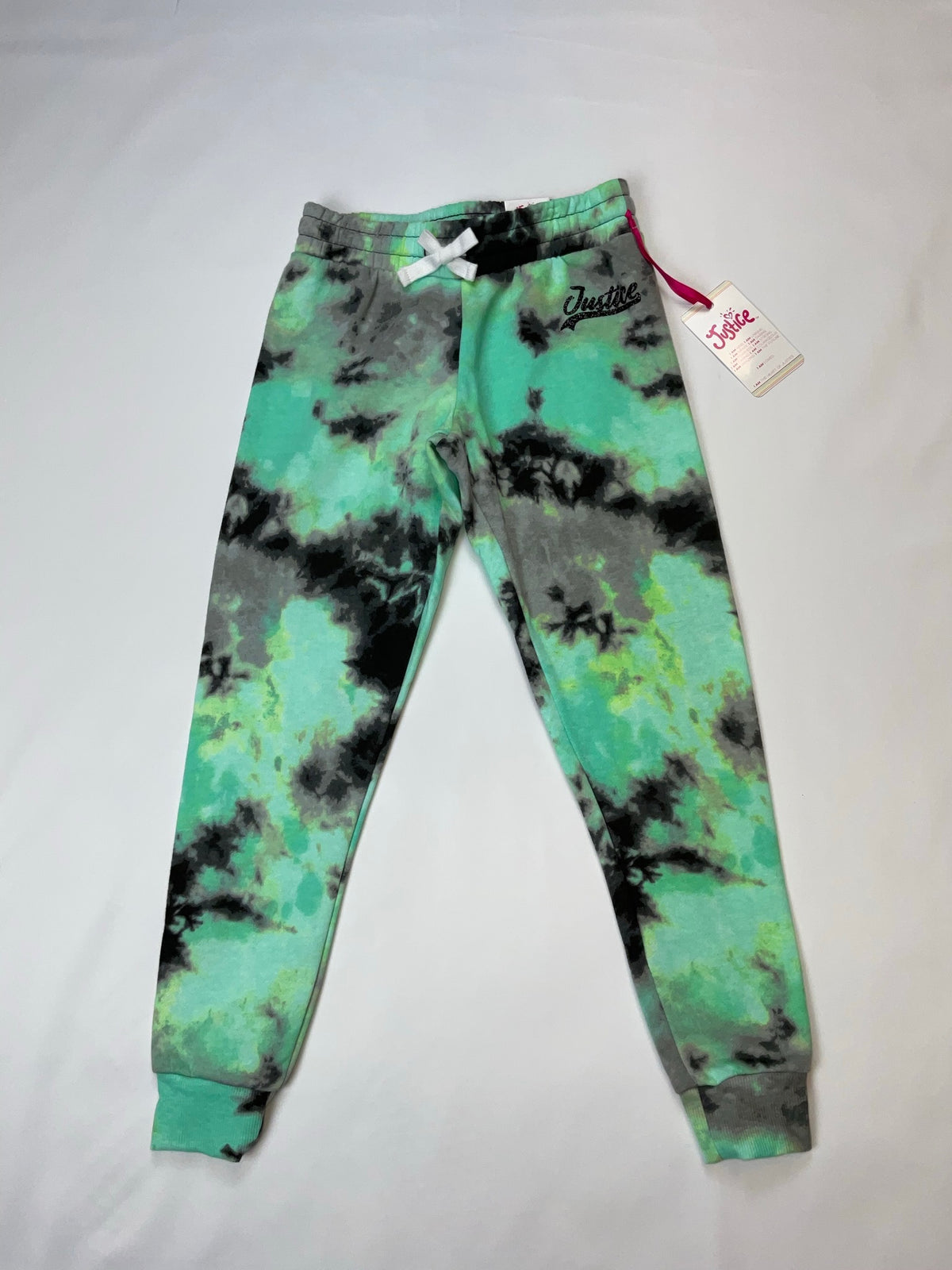 JUSTICE Girls 7/8 Hoodie Tie dye jogger fashion outfit.