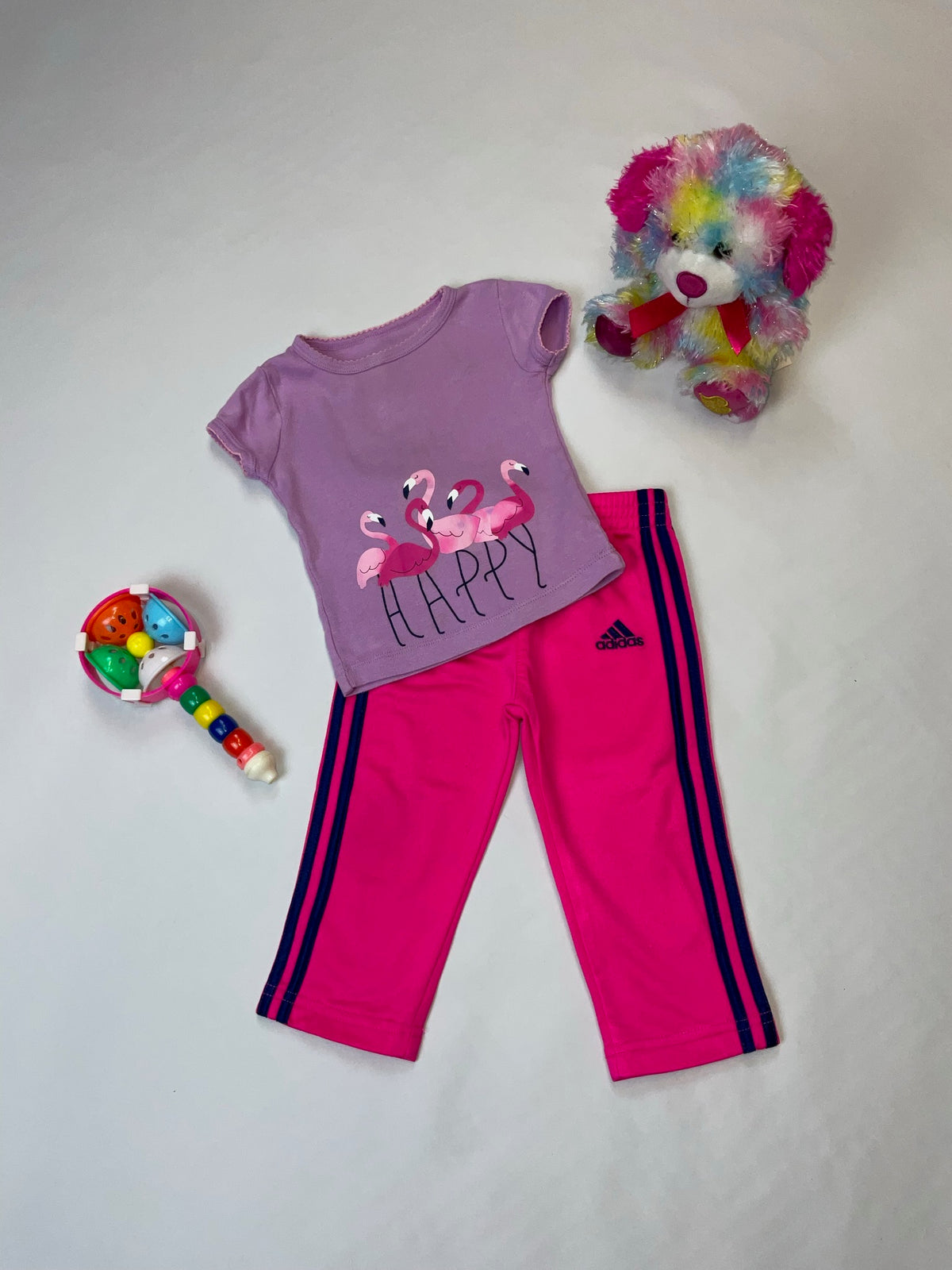 WONDER NATION 12 Months Girl Happy Outfit