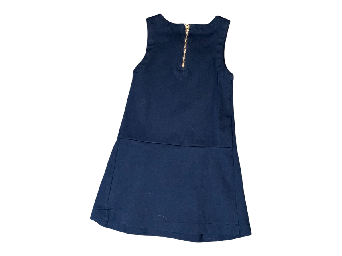 OSH KOSH GIRLS SIZE 4 NAVY DRESS.