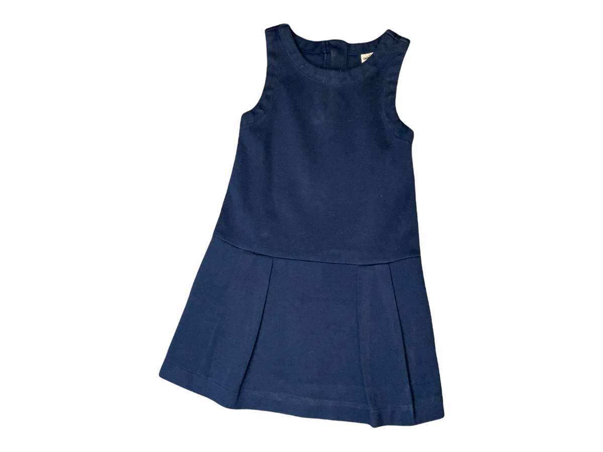 OSH KOSH GIRLS SIZE 4 NAVY DRESS.