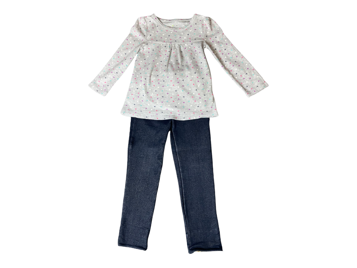 Jumping Beans Girls 4T Two Piece Outfit.