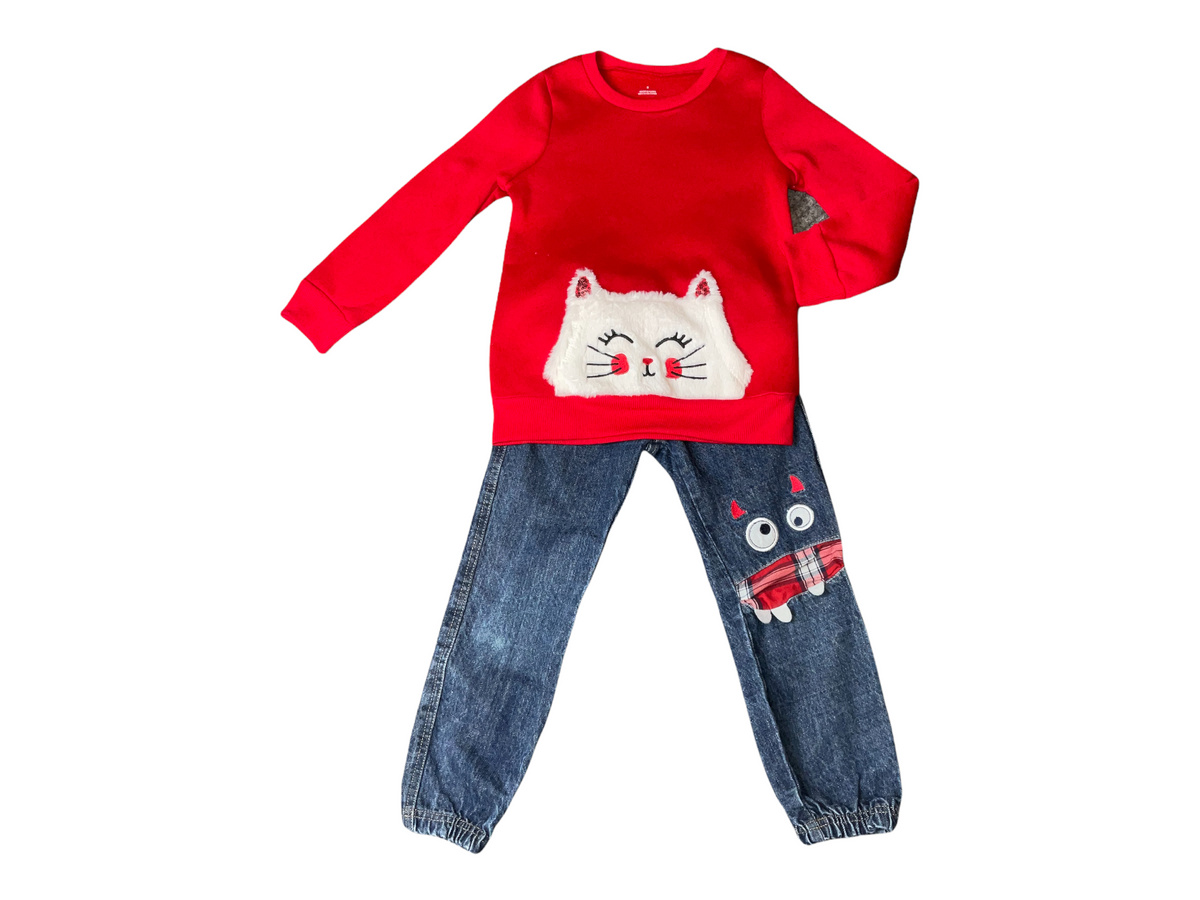 LITTLE REBELS GIRLS SIZE 5T  OUTFIT..