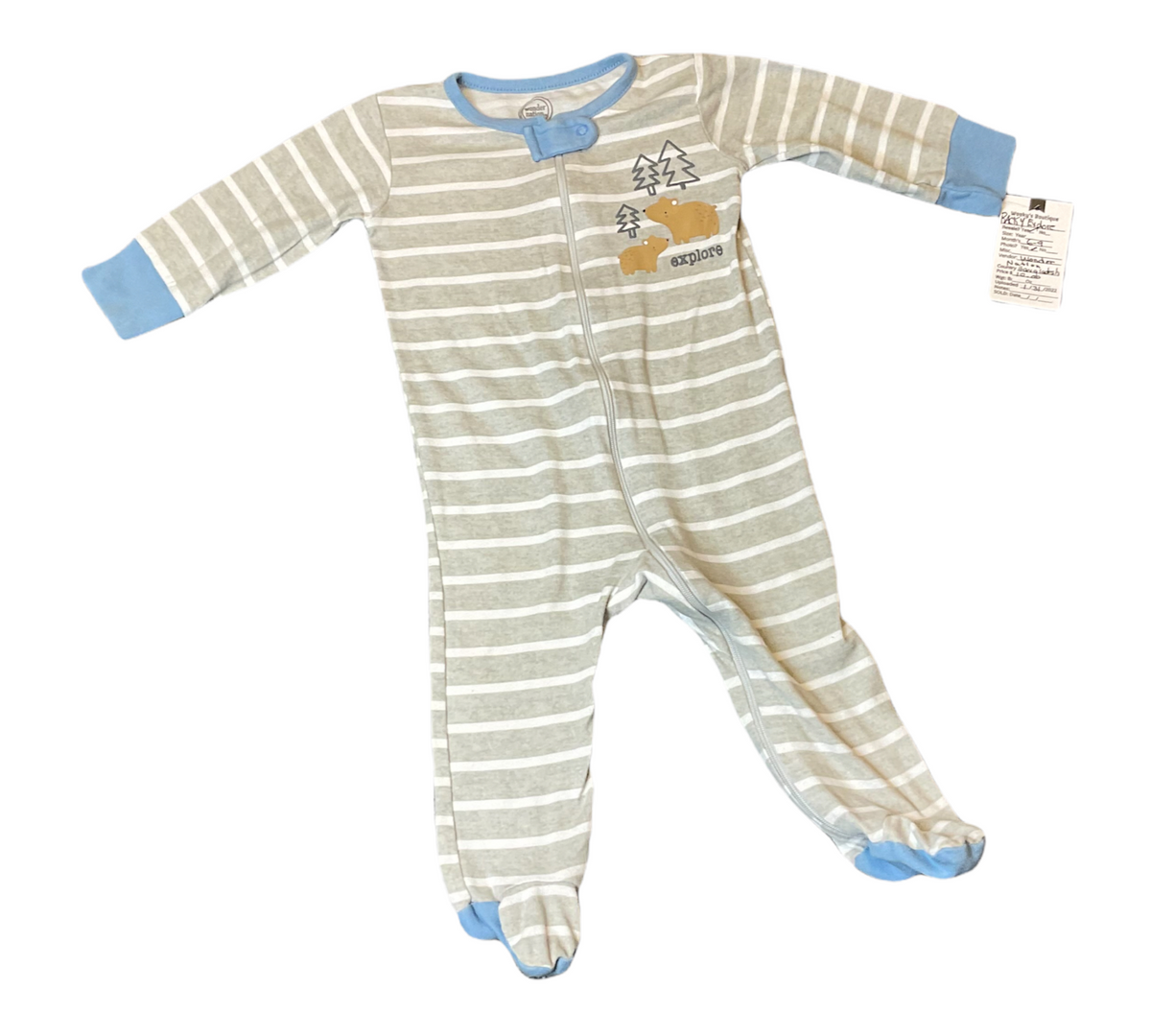 WONDER NATION BOYS ONESIE - 6 - 9 Months