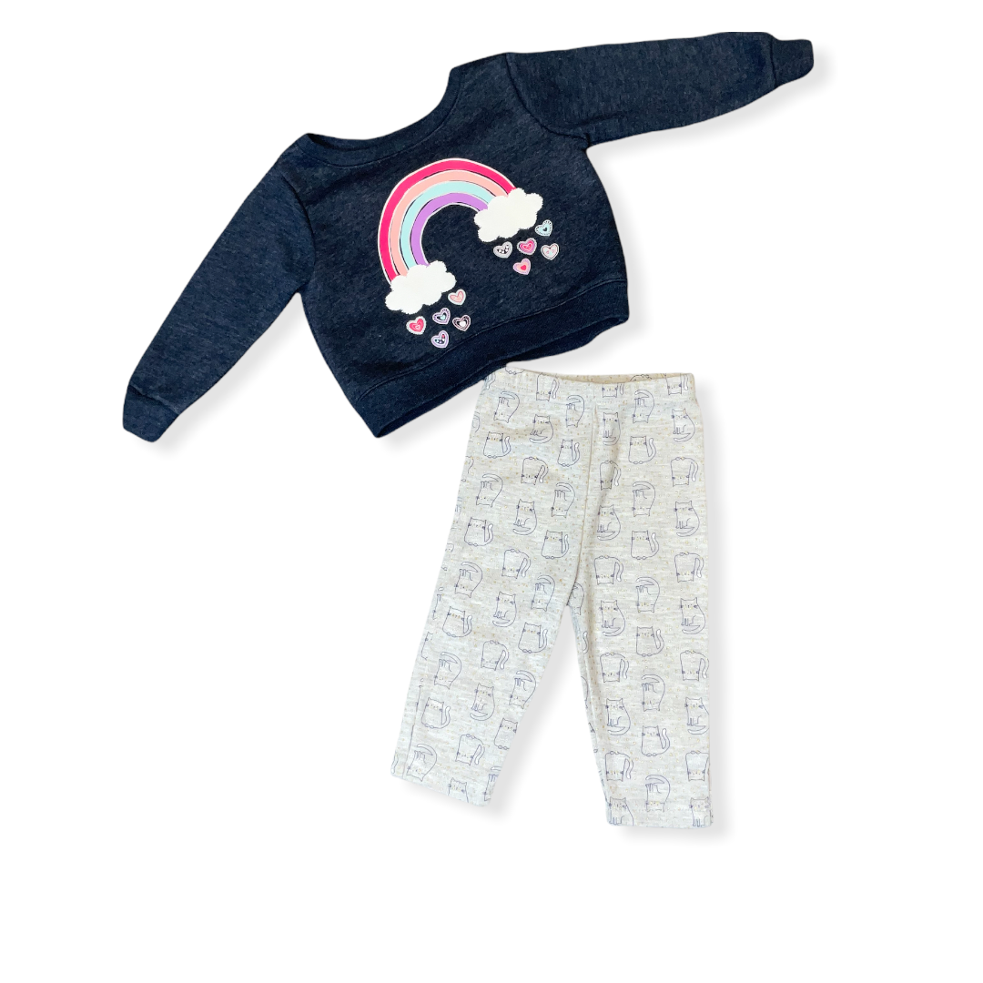 Garanimals Girls 6-9  Months Rainbow Set..