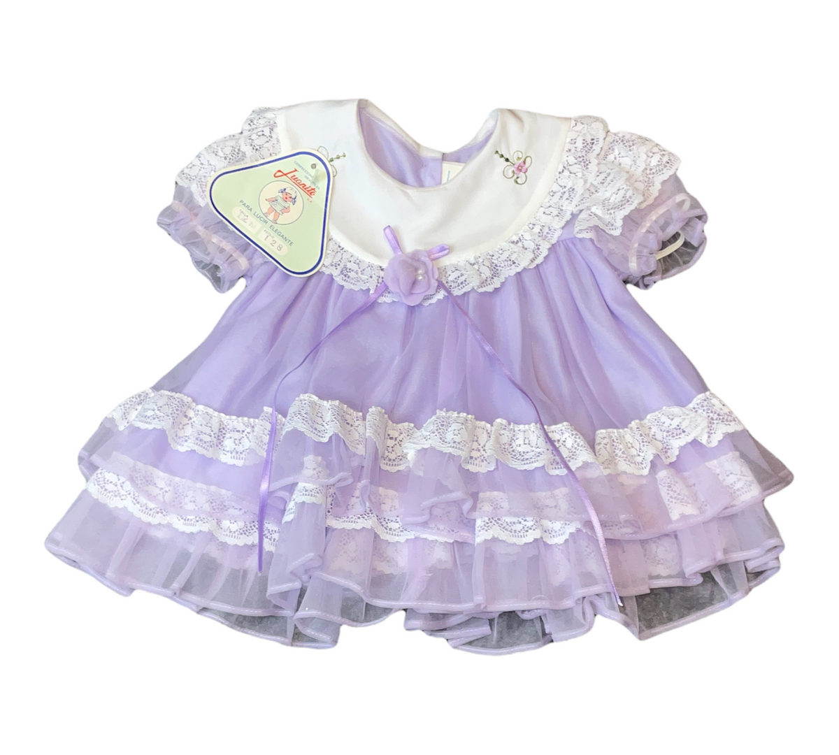 JUANITO GIRLS 12 MONTHS SPECIAL LAVENDER DRESS