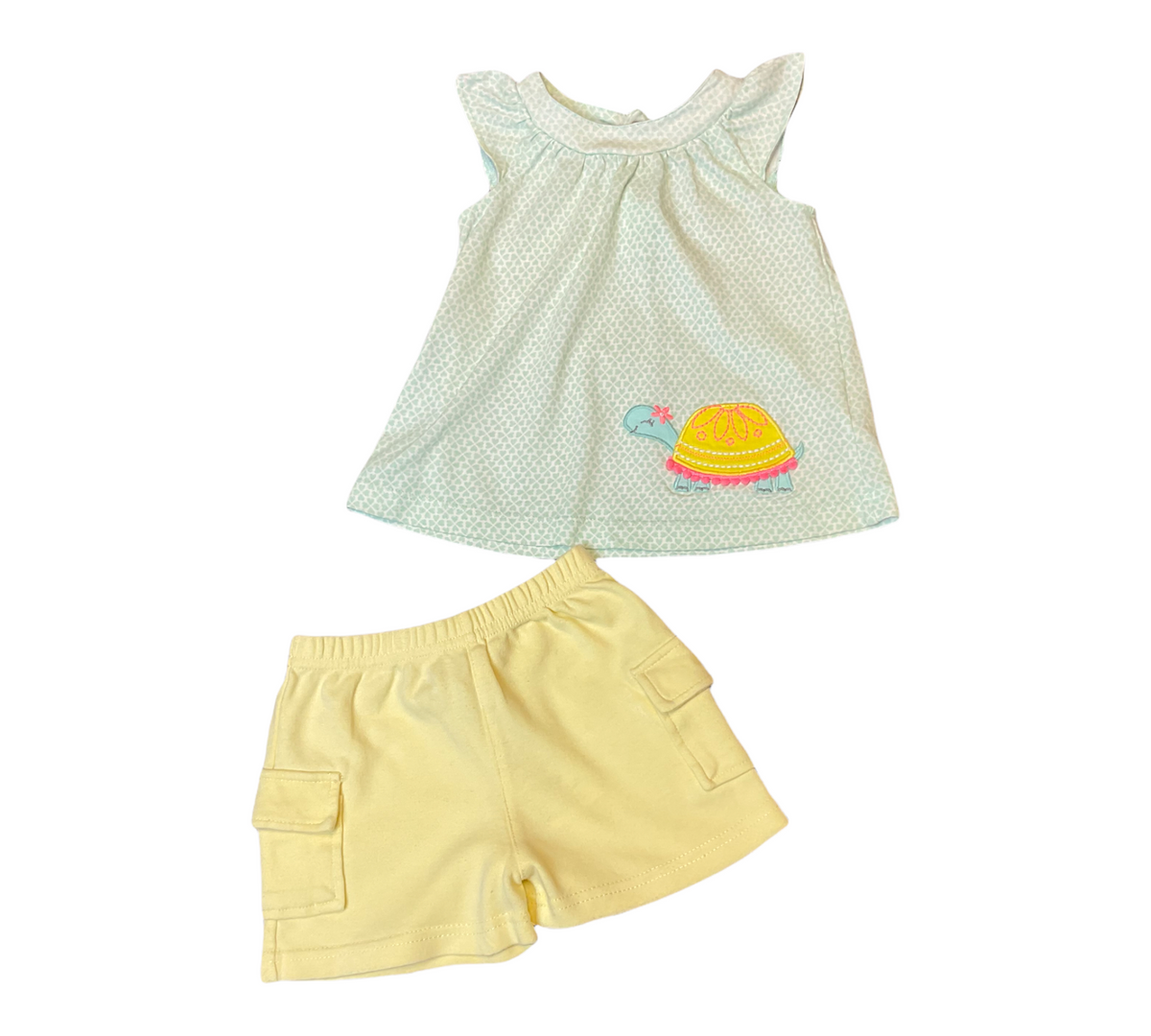 CARTER&#39;S GIRLS 6-9 MONTHS SHORTS OUTFIT