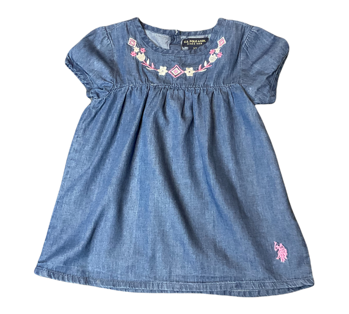 U.S.POLO CUTE GIRLS BLUE DRESS