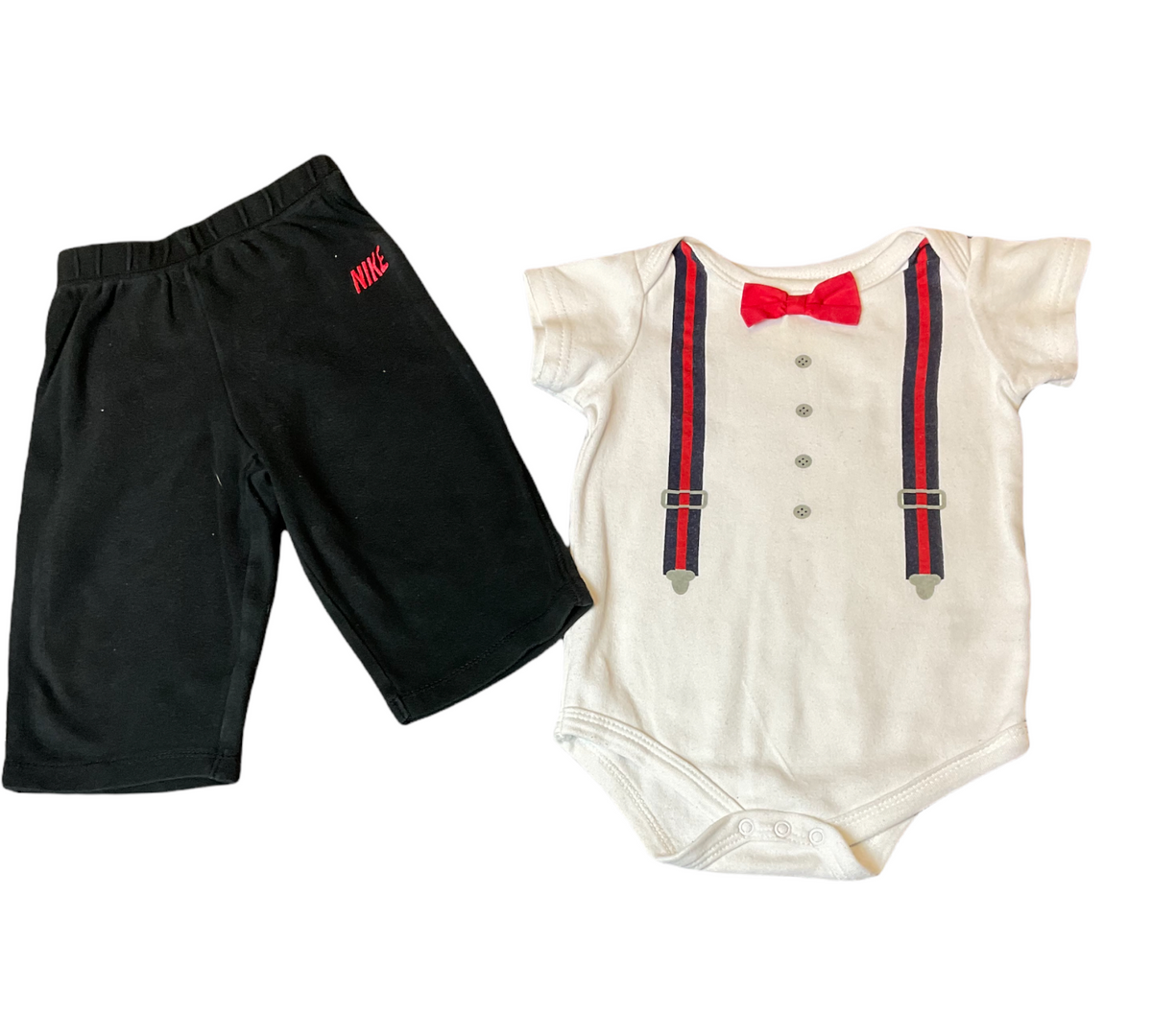 H &amp; B BOYS 6-9 MONTHS ONESIE OUTFIT..