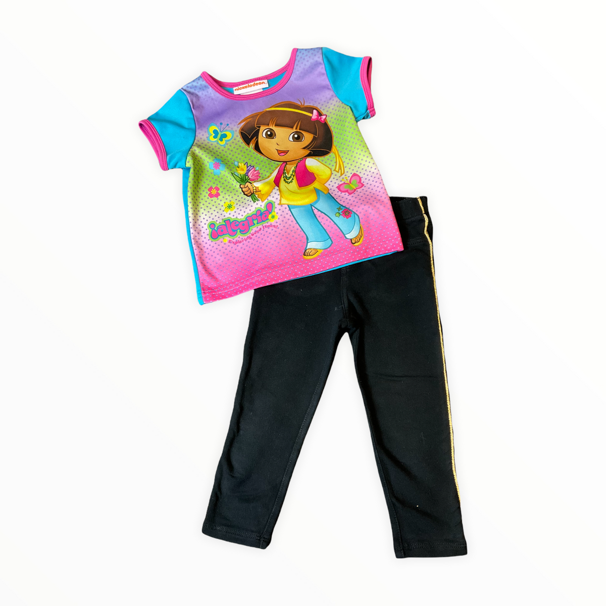 NICKELODEON GIRLS SIZE 2T DORA OUTFIT.