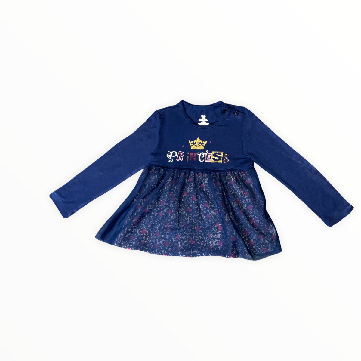 KOALA KIDS GIRLS 3T NAVY DRESS.