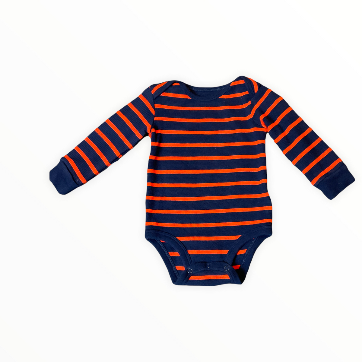 CARTER&#39;S BOYS 12 MONTHS STRIPED ONESIE.