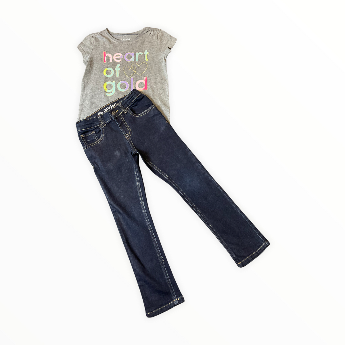 JUMPING BEANS GIRLS 5T TWO PIECE.