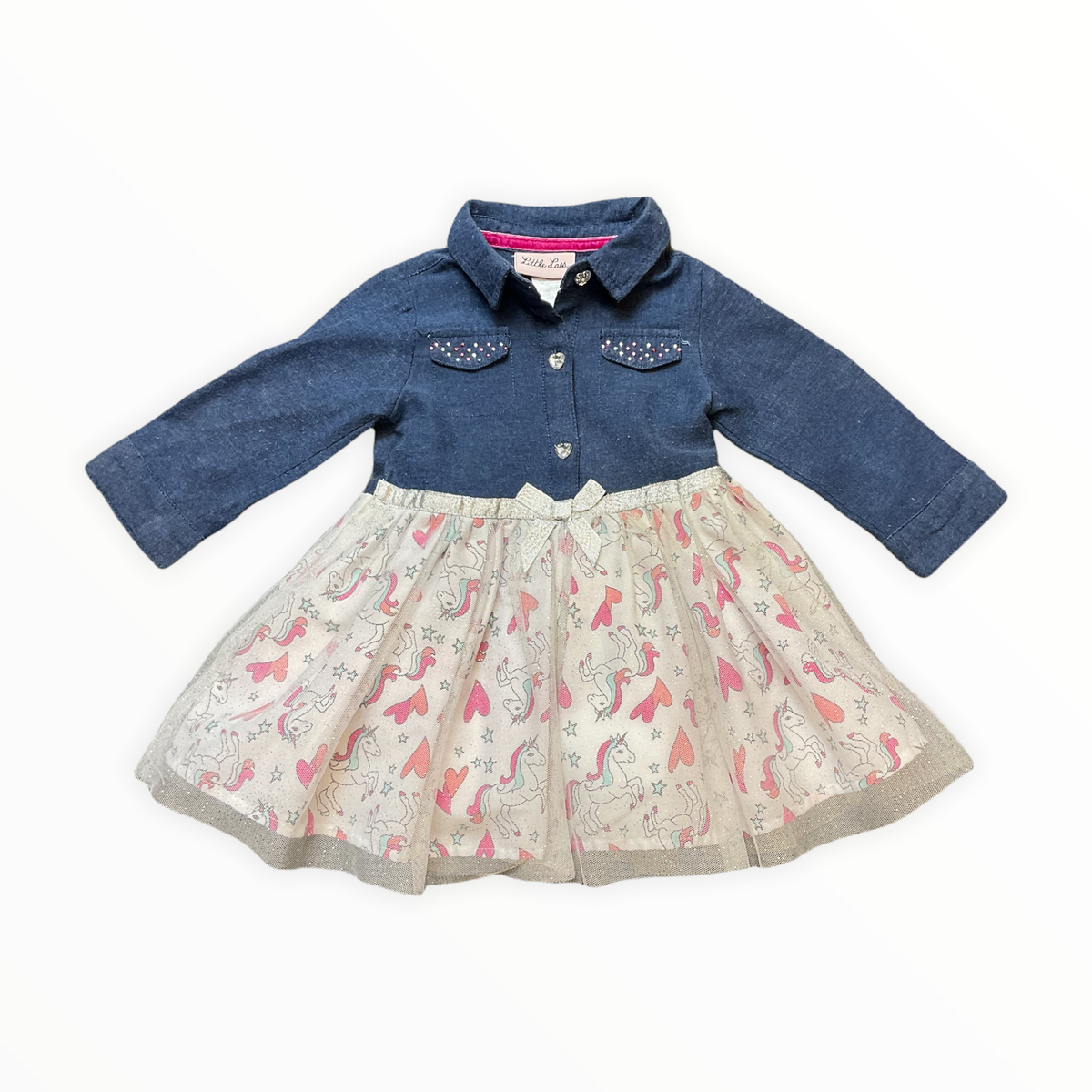 LIL LASS GIRLS CUTE DRESS 12 MONTHS..