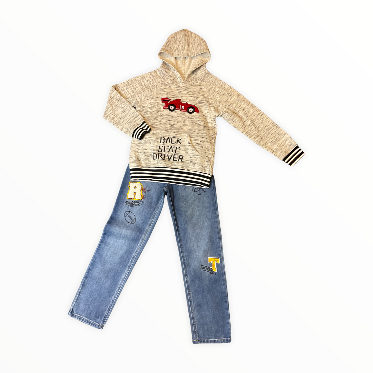 KIDS HEADQUARTERS GIRLS SZ. 7/8 HOODIE OUTFIT.