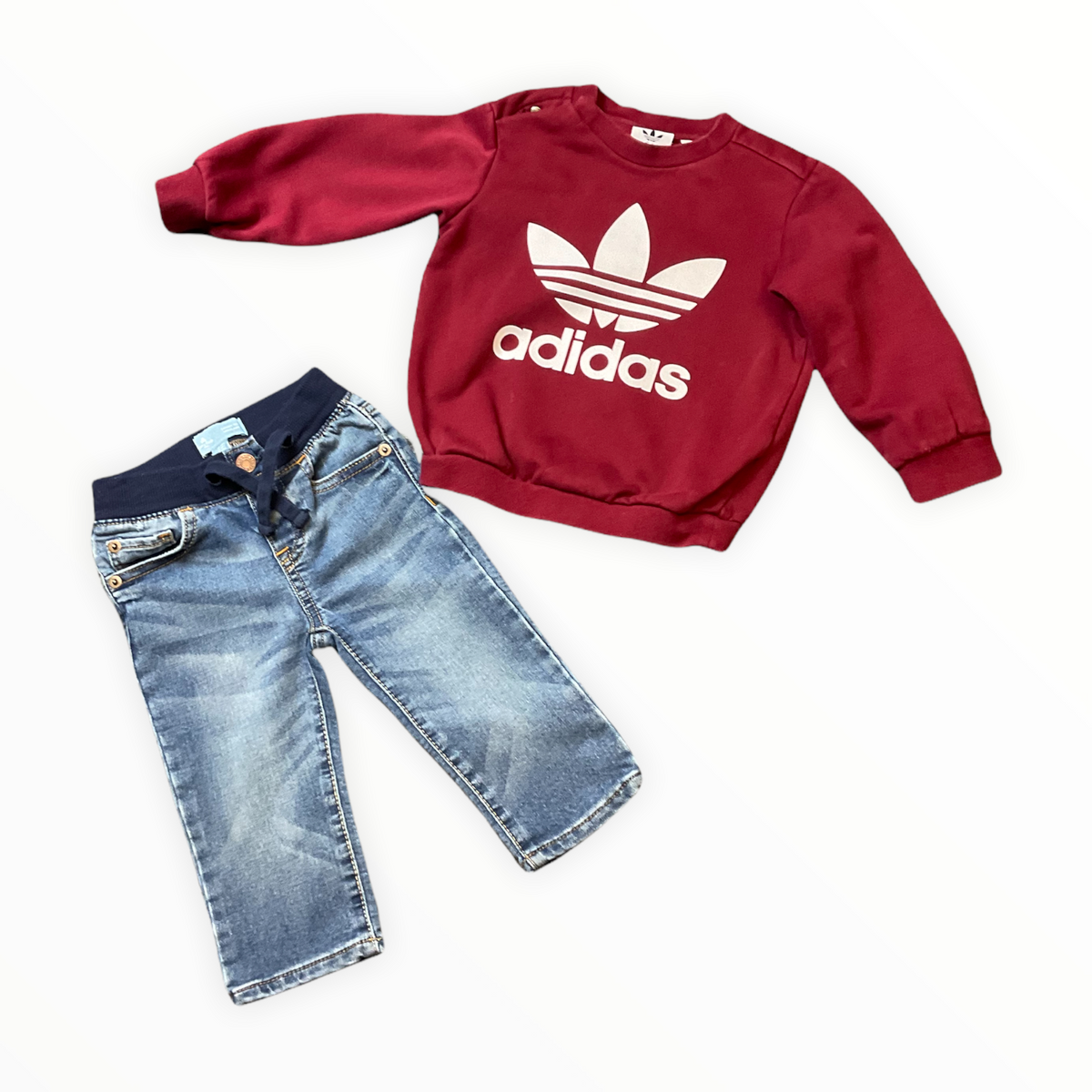 ADIDAS BOYS SIZE  12-18  MONTHS  OUTFIT.