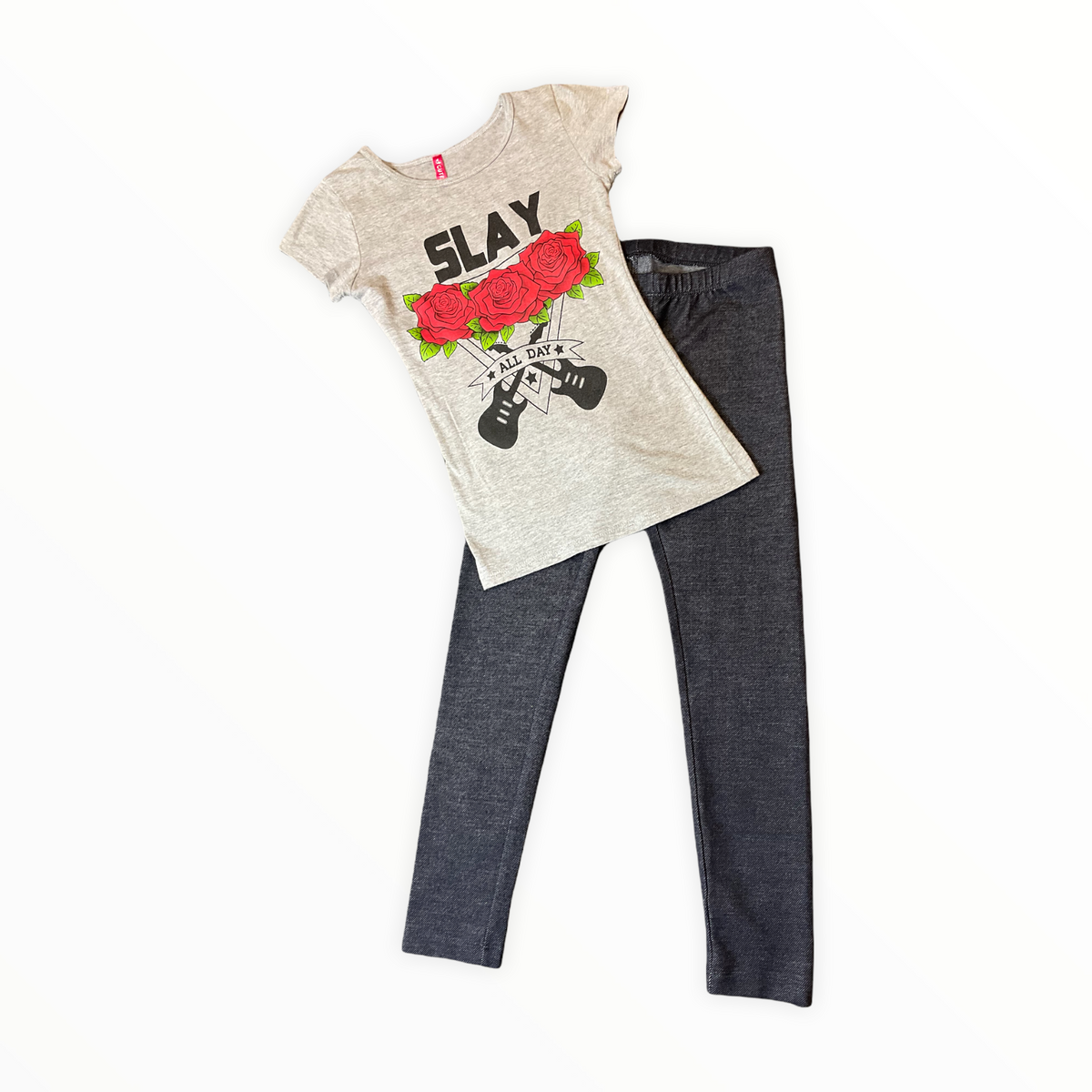 Cat &amp; Jack Girls 7/8 denim outfit..