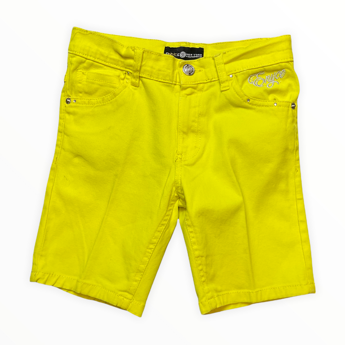 ENYCE GIRLS YELLOW SHORTS SZ. 7/8