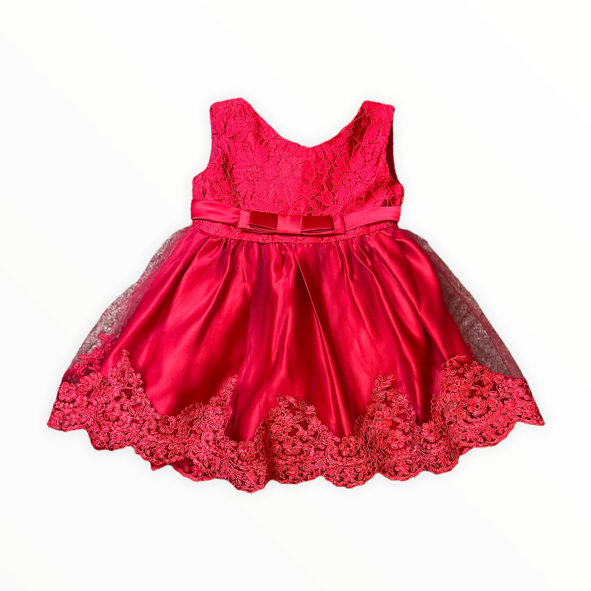 GIRLS 2T BEAUTIFUL RED DRESS