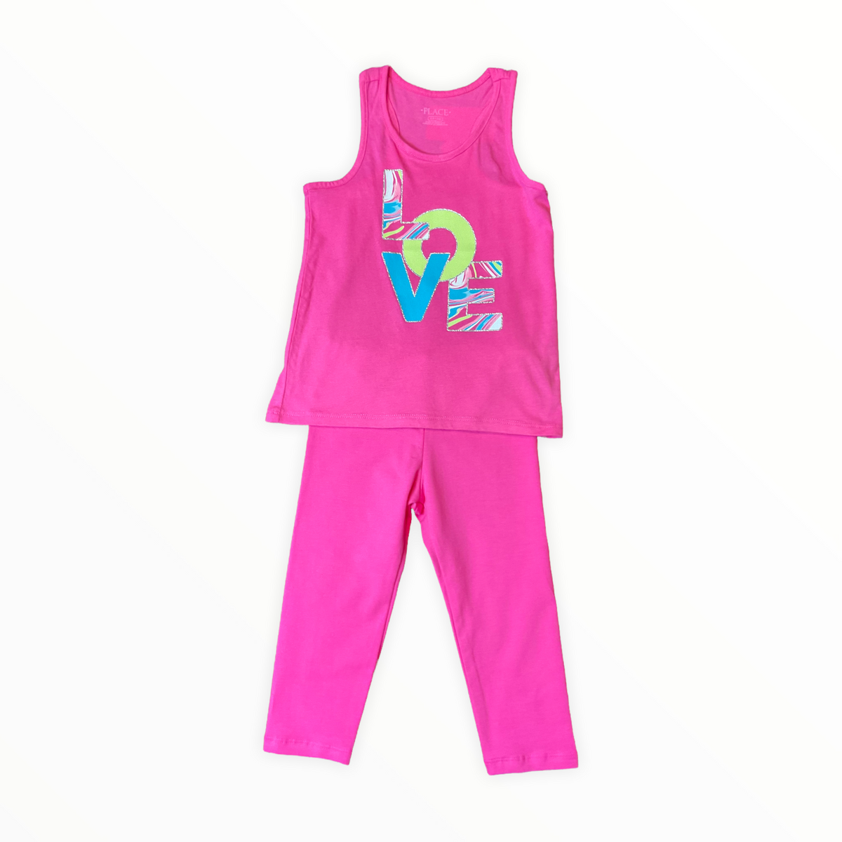 THE CHILDREN&#39;S PLACE PINK LEGGINGS OUTFIT SZ 5/6.